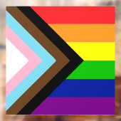 オールインクルーシブ虹のフラッグウィンドウの固定 ウィンドウサイン (シート2)