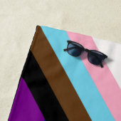 オールインクルーシブLGBTQ+プライドレインボー国旗 ビーチタオル (インサイチュ)