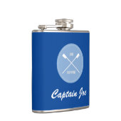 オールインスパイアのスポーツプンパーソナライズされたロー フラスク (右)