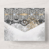 オールインワンきらきら光るの卒業招待状 オールインワン招待状 (裏面)