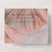 オールインワンのキンセアニエラ招待状 Pretty in Pink オールインワン招待状 (裏面)
