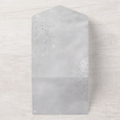 オールインワンのゴージャスな招待状デザイン オールインワン招待状 (外側)