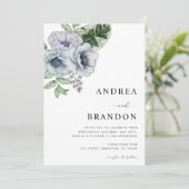 オールインワンのトロピカルフラワーボタニカルウェディング 招待状 (スタンド正面)