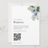 オールインワンのトロピカルフラワーボタニカルウェディング 招待状 (裏面)