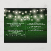 オールインワンのフォト付きラスティックウェディング招待状 (裏面)