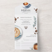 オールインワンのブライダルシャワー招待状の愛は醸造 オールインワン招待状 (内側)