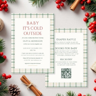 オールインワンのベイビーシャワー「Baby It's Cold Outside」 招待状