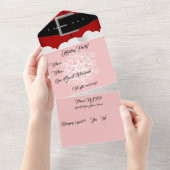 オールインワンのホリデー招待状&出欠確認 オールインワン招待状 (貼ってはがせる)