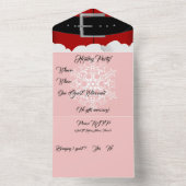 オールインワンのホリデー招待状&出欠確認 オールインワン招待状 (内側)