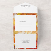 オールインワンの秋の結婚式招待状 オールインワン招待状 (外側)