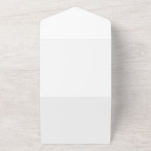 オールインワンの結婚式招待状 | エレガントなスクリプト オールインワン招待状 (外側)