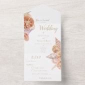 オールインワンの結婚式招待状 オールインワン招待状 (内側)