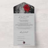 オールインワンの結婚式招待状 オールインワン招待状 (内側)