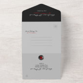 オールインワンの結婚式招待状 オールインワン招待状 (外側)