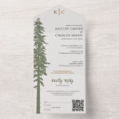 オールインワンの結婚式招待状 オールインワン招待状 (内側)