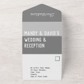 オールインワンの結婚式招待状 オールインワン招待状 (外側)