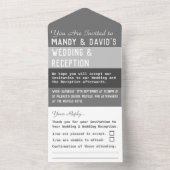 オールインワンの結婚式招待状 オールインワン招待状 (内側)