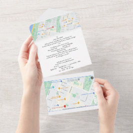 オールインワンの結婚式招待状 オールインワン招待状