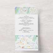 オールインワンの結婚式招待状 オールインワン招待状 (内側)