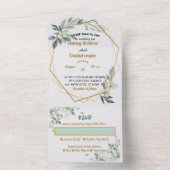 オールインワンの結婚式招待状 オールインワン招待状 (内側)