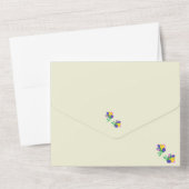 オールインワンの結婚式招待状　チューリップ オールインワン招待状 (裏面)