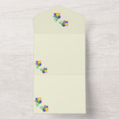 オールインワンの結婚式招待状　チューリップ オールインワン招待状 (内側)