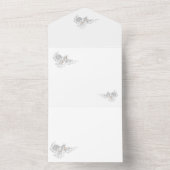 オールインワンの結婚式招待状 : ハト オールインワン招待状 (内側)