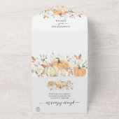 オールインワンの結婚式招待状 | ラスティックオータム オールインワン招待状 (外側)