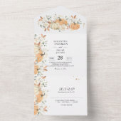 オールインワンの結婚式招待状 | ラスティックオータム オールインワン招待状 (内側)
