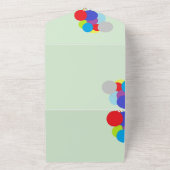 オールインワンの結婚式招待状 : 風船 オールインワン招待状 (外側)