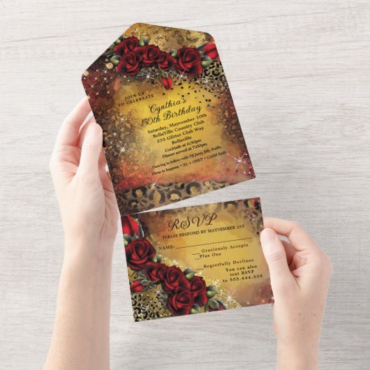 オールインワンイベント招待状 オールインワン招待状 (貼ってはがせる)