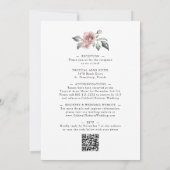 オールインワンウィンターバラユーカリ結婚金ゴールド 招待状 (裏面)