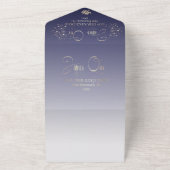 オールインワンウェディング招待デボダアズールコンブリロ オールインワン招待状 (外側)