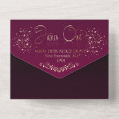 オールインワンウェディング招待パラボダコンブリロ オールインワン招待状 (裏面)