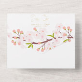 オールインワンウェディング招待パラボダコンロサス オールインワン招待状 (裏面)