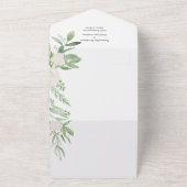 オールインワンウェディング招待水カラーフローラ オールインワン招待状 (外側)