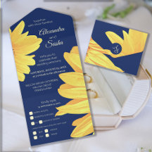 オールインワンウォーターカラーサンフラワーウェディングアグレクト