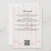 オールインワンウォーターカラーリージェンシークレスト結婚QR 招待状 (裏面)