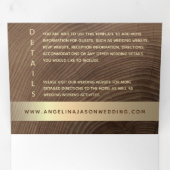 オールインワンウッドフォト結婚ズ 三つ折り招待状 (内部最初)