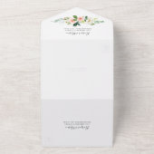 オールインワンエアー赤面の結婚式招待と写真 オールインワン招待状 (外側)