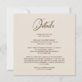 オールインワンエレガント秋フローラ結婚 招待状 (裏面)