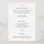 オールインワンカスタム書金ゴールド 箔招待状 (裏面)