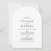 オールインワンシンプルボホ結婚ア 招待状 (正面)