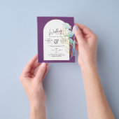 オールインワンシーガラスアクアグリーン葉金ゴールド結婚ズ チラシ (手)