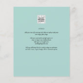 オールインワンシーガラスアクアグリーン葉金ゴールド結婚ズ チラシ (裏面)