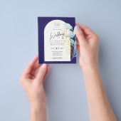 オールインワンシーガラスアクアグリーン葉金ゴールド結婚ズ チラシ (手)