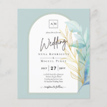 オールインワンシーガラスアクアグリーン葉金ゴールド結婚ズ