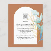 オールインワンシーガラスアクアグリーン葉金ゴールド結婚ズ チラシ (裏面)