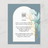 オールインワンシーガラスアクアグリーン葉金ゴールド結婚ズ チラシ (裏面)