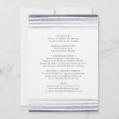 オールインワンダスティピンクのバラ鹿の〔雄ジカの〕枝角結婚 招待状 (裏面)